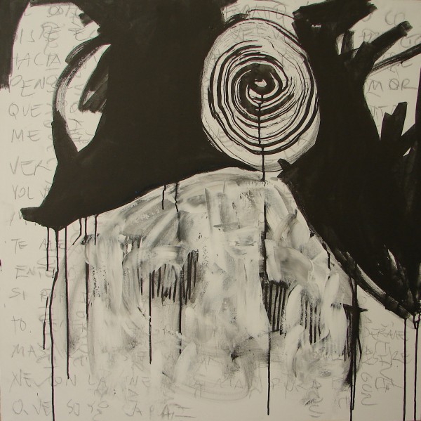 BERLIN  ink and pencil on canvas. 100x100cm. 2009  